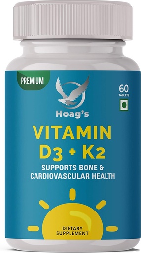 [BRSWYHYNPMMBMCLH] Vitamin K2 (MK7) with D3 Supplement Bone and Heart Health Non-GMO Formula 5000 IU Vitamin D3 & 100 mcg Vitamin K2 MK-7 Easy to Swallow Vitamin D & K Complex, 60 Tablets