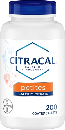 [BRSWIF35BYDBGYLO] Citracal Petites With Vitamin D3 Tablets 200 Count - Pack of 3