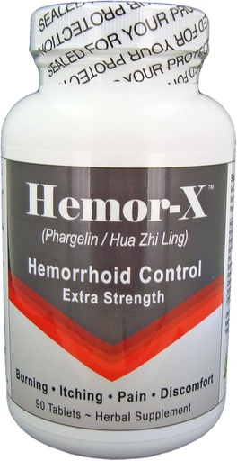 [BRSRMHQDOF7RE2Y3] Hemor-X - Buching, Swelling, Yandırma Discomfort Yardımı üçün bir Natural Hemoroid müalicə, Extra Strength Supplement. 90 Tablets. Men və Qadınlar üçün.