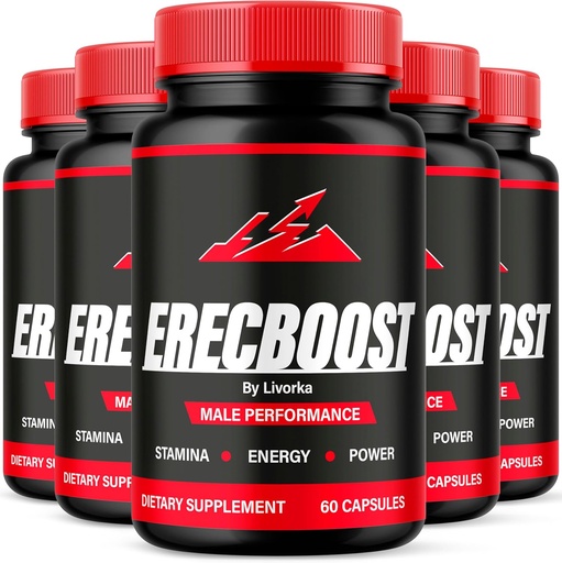 [BRSRAGL6DIPBEYDX] (5 Pack) Erecboost Capsules, All Natural Advanced Formula, 300 Capsules