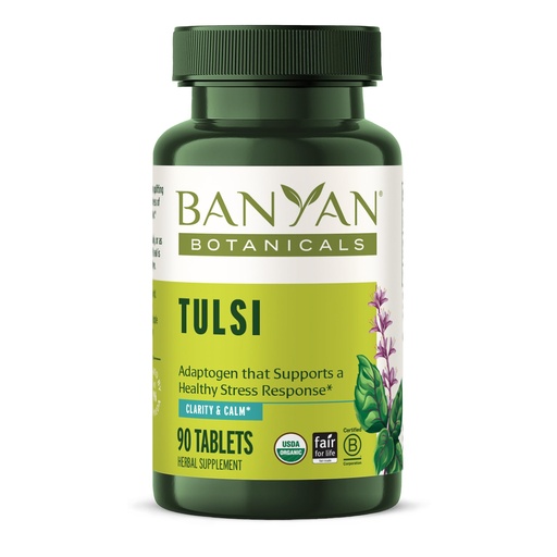 [BRSWGZIPBN6QIGYV] Banyan Botanicals Organic Tulsi (Holy Basil) – Respiratory & Immune Support Supplement – Antioxidant Adaptogen for Lung Health & Systemic Vitality – 90 Tablets – USDA Organic