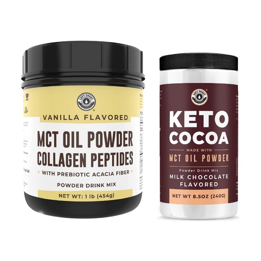 [BRSRA2T3A4IB4DLZ] Left Coast Performance Keto MCT Oil Powder & Collagen + Keto Coco Drink Mix