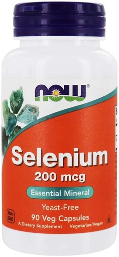 [BRSWIYAFBIABG2AZ] Selenium 200 mcg Дріжджі безкоштовні 90 капсули (Pack of 2)