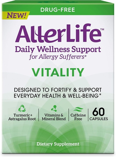 [BRSWGCT6PMBAECTD] Vitality Capsules, Daily Allergy Supplements for Everyday Health & Well-Being, 60-Count