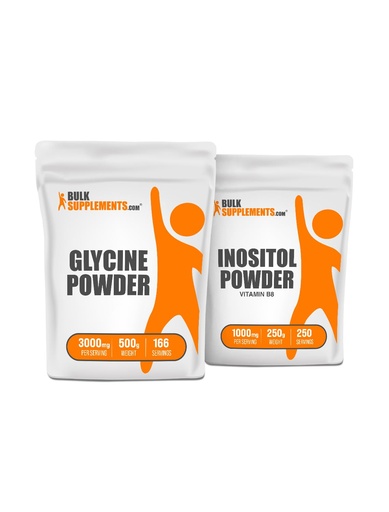 [BRSRAZAFOUFRGCI4] Glycine 500g + Inositol (Vitamin B8) 250g Bundle