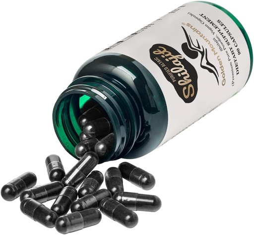 [BRSROAQ3BEOQEADF] Auksiniai kalnai Shilajit Vegan kapsulė 500mg Pure Altai 90 Count Premium Trace mineralai