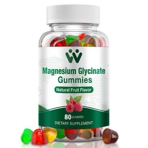 [BRSREFT7CMMRQYD4] Magnesium Glycinate Gummies 400 Mg, Sugar-Free Magnesium Gummies for Kids and Adults with L-Threonate, Calcium & Vitamins B6+D3, 80 Count Magnesium Glycinate Gummy Mixed Fruit Flavors