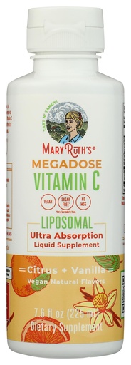[BRSRMZY7C4HQO3DA] Mary Ruth's Megadose Liposomal Vitamin C, 7.6 FZ