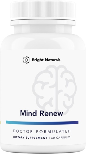 [BRSRAGQDBMHQG2QU] Mind Renew - Made in The USA - Brain Supplement for Memory and Focus - Support Vitality and Energy, 60 cápsulas