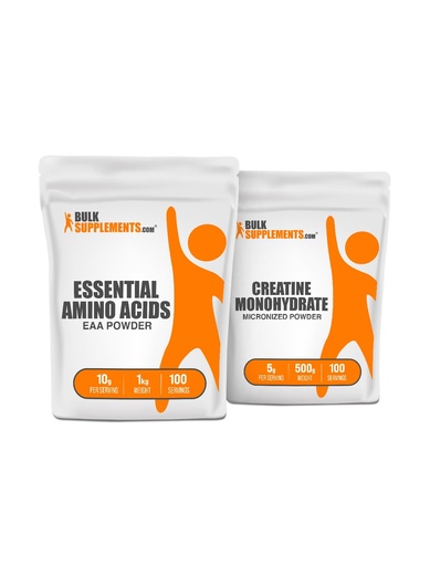 [BRSRAZQLOYBBE23V] BULKSUPPLEMENTS.COM EAA Powder 1kg + Creatine 500g Bundle