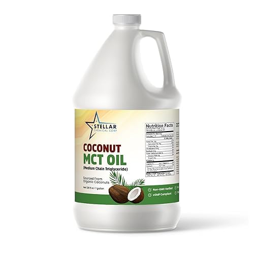 [BRSROGLYOYCB4G37] MCT Oil ~ Fractionated Coconut Oil ~ Brain and Body Fuel from Coconuts; (1 Gallon) ~ Stellar Chemical Corp