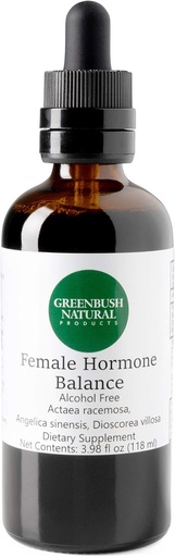[BRSWGED7CABWYFY6] Greenbush Female Hormone Balance | 4 oz Liquid Extract, 240 Doses | Reproductive Health, Menstrual Cycle and Menopause Symptoms
