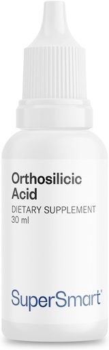 [BRSRMZAOBEFRMELA] Supersmart - Orthosilic Säure (erweiterte Formel) - Silicon Supplement - mit MSM, Choline, Carnitin, Boron, Mineralien | Non-GMO & Gluten Free - 30 ml