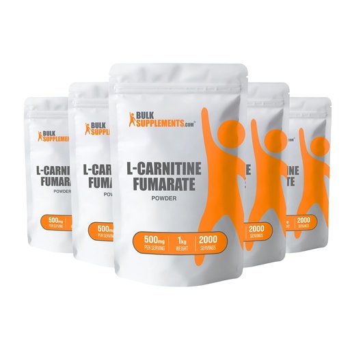 [BRSWKZT6A4DBC2A3] BulkSupplements.com L-Carnitine Fumarate Powder - Carnitine Supplement, Carnitine Powder, L-Carnitine 500mg - Gluten Free, 500mg per Serving, Gluten Free, 5kg (11 lbs) (Pack of 5)