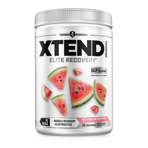 [BRSWIZYKBN4RADIZ] Xtend Original BCAA Powder, 7g BCAAs and 2.5g L-Glutamine for Muscle Recovery Hydration and Lean Muscle, Sugar Free Intra and Post Workout Drink with Electrolytes, Watermelon Explosion, 30 Servings