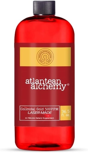 [BRSROATYCIIRA2AZ] Colloidal Gold 500PPM 36.5oz - Laser Made