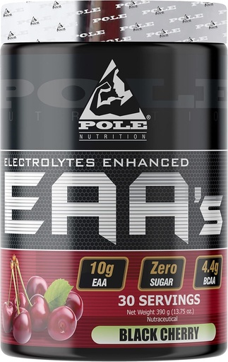 [BRSRAYI7AAARYHTH] EAA Electrolytes Enhanced | Zero Sugar, Flavoured | 390 Gram 30 Servings (Black Cherry)