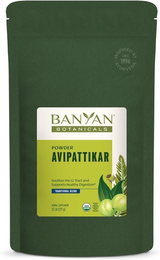 [BRSWIYYPAIIACD3C] Banyan Botanicals Avipattikar Powder OLion suplementari amb Ginger, Cardamom & Vidanga supports healthsy Stomach balance àcid* Manveen 1⁄2 lb. Lynt-GO Stainment Source Vegan