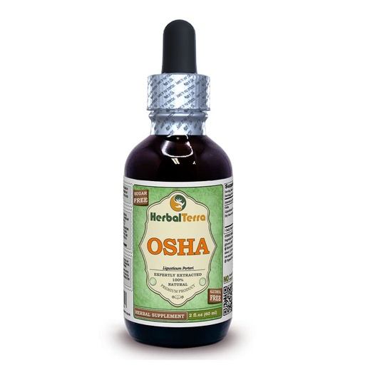 [BRSWGZI6PIGWCCD2] Herbal Terra LLC OSHA (Ligusticum Porteri) Glycerite, Dried Roots Alcohol-Free Liquid Extract 2 oz