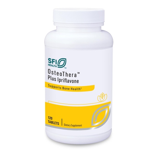 [BRSWIGA7DINQIDQ7] Klaire Labs SFI Health Osteothera Plus Ipriflavone Tablets - Hypoallergenic & Multifactorial Calcium Complex & Isoflavone Derivative Bone Support Formula with Vitamin K, D3, Magnesium (120 Tablets)
