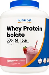 Nutricost Whey Protein Isolate (Strawberry Milkshake) 5LBS
