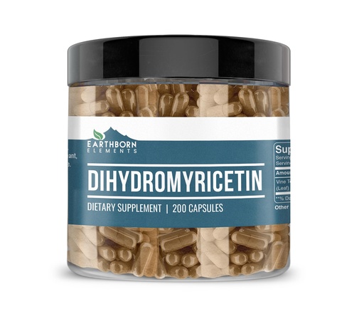 [BRSWYAQ6OQIGEGTD] Earthborn Elements DHM Dihydromyricetin 200 Capsules, Pure & Undiluted, No Additives