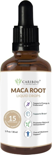 [BRSROHYKOQBWC2QZ] Maca Root Liquid Organic Drops | Maca Root Extract | Maca Supplement for Enhanced Mood & Vitality | Vegan, Non-GMO, Gluten & Alcohol Free | 1 Fl Oz