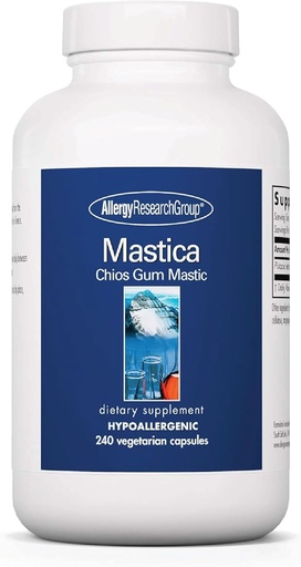 [BRSWGAAQCQJQEDT2] Allergy Research Group Mastica - Mastic Gum Capsules, Digestive Health Supplement for Adults, Mastic Resin Powder Capsules for Gut Health Support - 240 Count