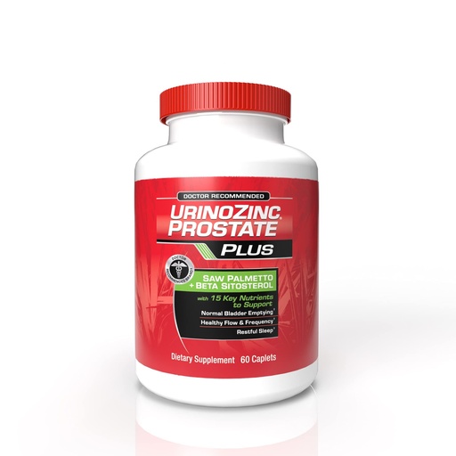 [BRSWIZT7BN5G2GQZ] Urinozinc Prostate Plus, Saw Palmetto & Beta Sitosterol Supplement for Men, Reduce Frequent Urination (1 Month Supply, 60 Count)