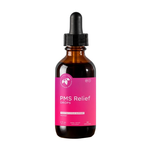 [BRSRAZT4OBYR43TP] Mountain Meadow Herbs PMS Relief Drops | Liquid Herbal Supplement for Menstrual Period Discomfort | Hormonal Support for PMS Cramps, Mood Swings & Acne with Chaste Tree Berry (Vitex) & Wild Yam 2oz