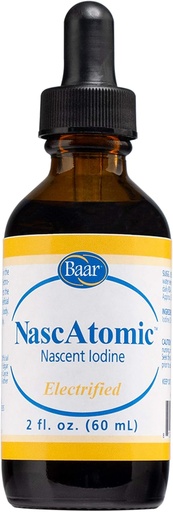 [BRSWIGQ4AIBQEEDY] BAAR NascAtomic Electrified Nascent Iodine Liquid Drops, Potent 2% Formula for Energy, Vitality, Metabolism Boost, Detox, Immune Support, Mental Clarity & Thyroid Health, 2 fl oz (Pack of 1)