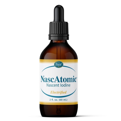 [BRSWIGQ4AIBQEEDY] BAAR NascAtomic™ Electrified Nascent Iodine Liquid Drops – Potent 2% Atomic Iodine Formula for Thyroid, Energy, Metabolism, Detox & Immune Support, Liquid Trace Mineral Supplement, 2 Fl Oz