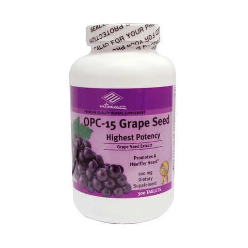 [BRSWIGYKAZ6BS3LY] OPC-15 Grape Seed Extract 100 mg, 300 Tabs, Anti-oxidant Good Product