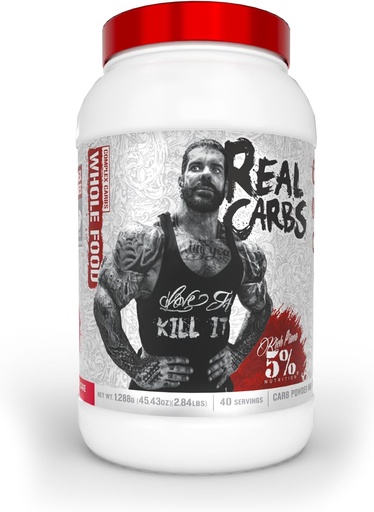 [BRSW2FA7AUPGKYLO] 5% Toitumine Rikkalik Piana Real Süsivesikud Real Food Complex Carb Pulber, Pikaajaline madal glükeemiline energia Pre-Workout / pärast treeningu taastamise sööki, 2,84 lb, 40 Servings (Maasikas Shortcake)