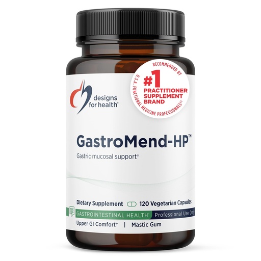 [BRSWYZL6AF7R4FI3] Designs for Health GastroMend HP - Gut Health Supplements - Gut Mucosa Support with Mastic Gum + DGL Licorice + 'Vitamin U' - May Help Occasional Bloating or Upset Stomach - Vegan (120 Capsules)