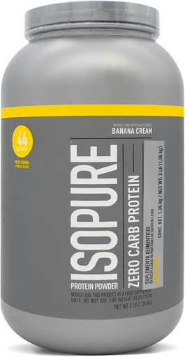 [BRSWIB32OQGQGGDM] Naturens bästa Isopure Banana Cream (Zero Carb), 3-Pound Tub