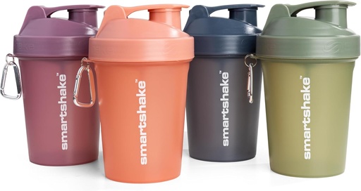 [BRSRAFL5OYBGKAD5] Smartshake Protein Shaker Bottle for Protein Mixes - 4 Pack - 13,5 oz 