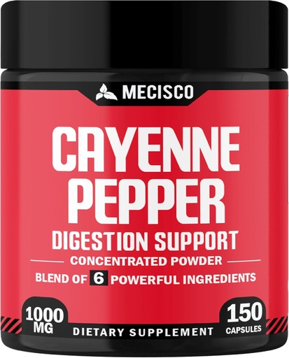 [BRSROAYZBN5G2EIY] Cayenne Pepper Kapsle s Ginger Root, Beet Root, a Black Pepper a další - 150 Kapsle - 6in1