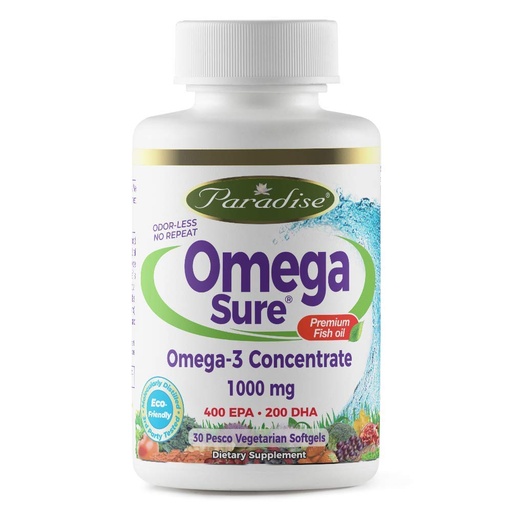 [BRSWIZQDBR6ROHD6] Paradise Herbs Medvita Omega Fish Oil 30 Vgels