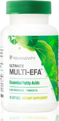 [BRSWIED4AUFQIADU] Youngevity Ultimate Multi-EFA™ - Plant Based EFA Supplement - No Fish - Small Softgel for Adults and Children, Evening Primrose - 90 Softgels (Pack of 1)