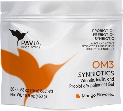 [BRSW2BACABYBQH3B] XAVIAX Probiotic Gel with Omega 3 | Immune Support Supplement | Mango Flavor | to Protect The Immune System, Improves Concentration an Memory | 30 envelopes