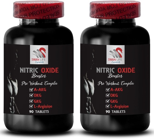 [BRSRAFI7C4FBY232] α-酮酸钙 - NITRIC OXIDE BOSTER - 氧化氮粉 L-阿吉宁,肌肉泵,强度训练,锻炼强度,运动助推,GKG补充 2瓶180片
