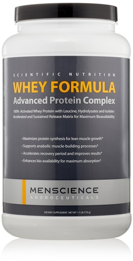 [BRSWIZD4O4GA43TC] MenScience Androceuticals Whey Formula Advanced Proteine Complex, 1.7 lb.