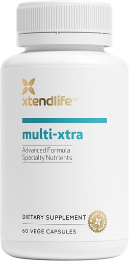 [BRSWIEAIBJYGYHI3] Xtendlife Multi-Xtra Multivitamin for Immune, Heart & Energy Support - 40+ Bioavailable Vitamins, Minerals, Antioxidants & Herbs - for Men, Women & Children - 30 Day Supply