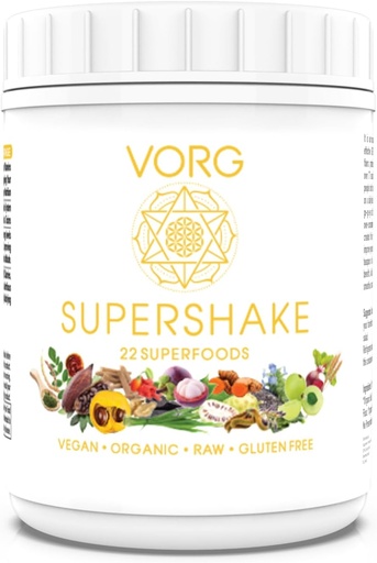 [BRSRAZA2BBYBEYLU] VORG SuperShake - Ultimate Superfood Mix, 22 Güçlü Superfoods ile Nourish. Saçlar, Skin, Immune System, Digestion ve Mitochondrial Function – 158 Servisler