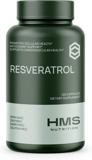[BRSWGHAFBYCRMYIZ] Reeveratrol 1400mg 120 Capsules High Poty-Revratrol with acai graplations Acai grape site Teals cellular and Cardicontrol anto-Alling