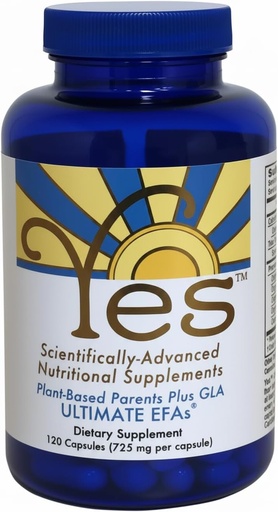[BRSWIYYBCR6RKYDO] Plant Based Fish Oil Alternative YES Omega 3 & 6 Fatty Acid - Burpless - DHA, EPA, SDA - Cholesterol, Heart, Skin, Energy, Eyes, Immunity Support by YES (120 Gel caps)