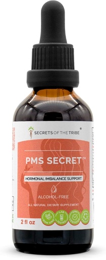 [BRSWGZYLOAAWCH3G] PMS Secret Alcohol-Free, Glycerite Black Cohosh, Cramp, Vitex, Valerian, Dandelion, Chamomile, St. John's Wort. Tincture, Herbal Extract Hormonal Imbalance Support 2 OZ