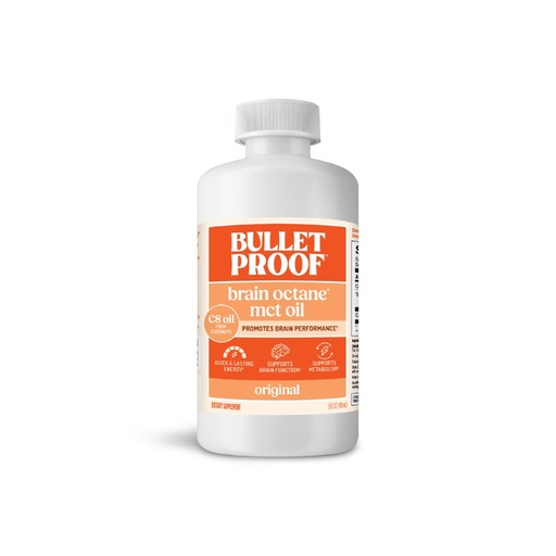 [BRSWECATAEBRMGTZ] Bulletproof Brain Octane C8 MCT Oil Travel Size, 3 oz – 100% Pure Coconut Oil, Triple-Distilled Keto Energy Supplement for Coffee & Smoothies, Unflavored, No Additives or Fillers, Non-GMO